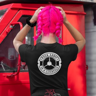 T-shirt Femme - Original Truck Addict - Volant 3 Branches