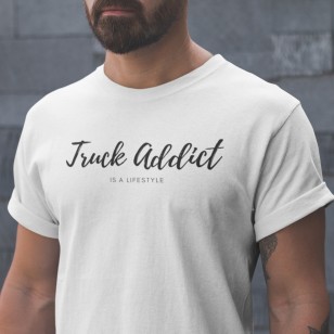 T-shirt Homme Modern Trucker - Blanc