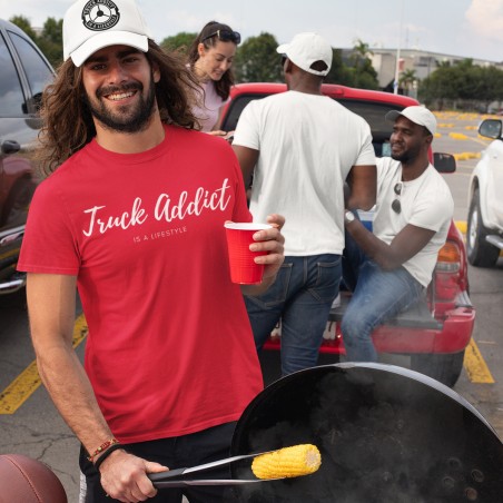 T-shirt Homme Modern Trucker - Rouge