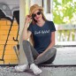 T-shirt Femme Modern Truckergirl - Bleu Marine