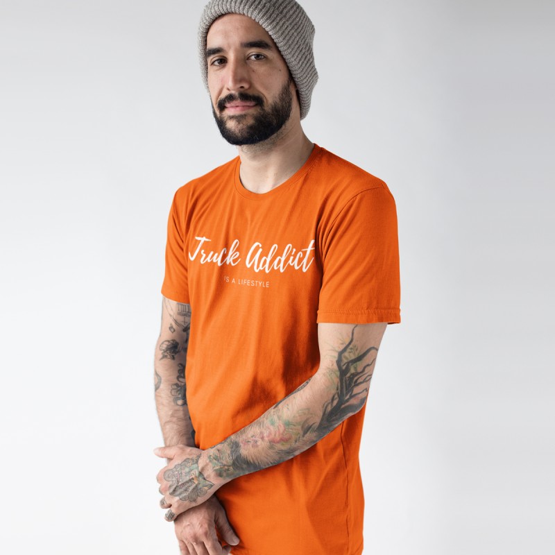 T-shirt Homme Modern Trucker - Orange