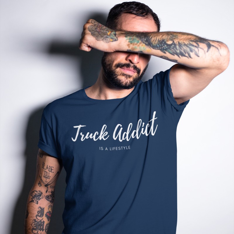 T-shirt Homme Modern Trucker - Bleu Marine