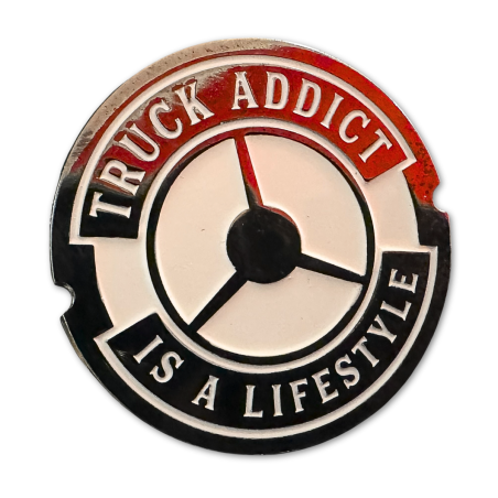 Pins Truck Addict® - White & Chrome