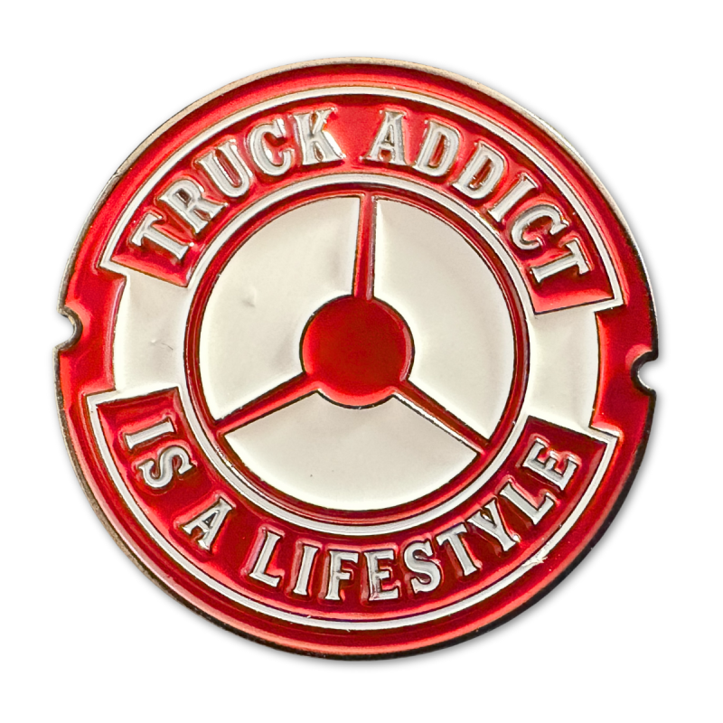 Pins Truck Addict® - White & Red