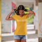 T-shirt Femme Modern Truckergirl - Jaune